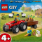 Конструкторы LEGO - Конструктор LEGO City Красный фермерский трактор с прицепом и овцами (60461)