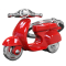 Брелоки - Брелок Metalmorphose Red Scooter (8000020290994)