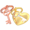 Брелоки - Брелок Metalmorphose You are the key to my heart (8000020943877)
