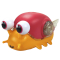 Фигурки животных - Интерактивная игрушка Jiggly pets Улитка оранжевая (JPMB003-OR)