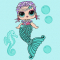 Товары для рисования - Картина по номерам Ідейка Lol Surprise Mermaids Merbaby 40х40 см (KHO6262)