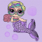 Товары для рисования - Картина по номерам Ідейка Lol Surprise Mermaids Miss Sea 40х40 см (KHO6263)