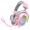 Ігрова периферія - Гарнітура Fifine RGB pink (H6P)