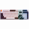 Ігрова периферія - Клавіатура GamePro з Hot-Swap та Gasket Mount Red switch RGB White (MK170W)