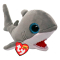 М'які тварини - М'яка іграшка TY Beanie Babies Сіра акула Finnegan 15 см (37376)