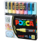 Канцтовари - ​Набір маркерів UNI Posca Soft Color 8 шт (PC-3M SOFT COLOR 8C)