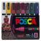 Канцтовари - ​Набір маркерів UNI Posca Dark Color 8 шт (PC-5M DARK COLOR 8C)