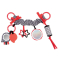Брязкальця, прорізувачі - Брязкальце Canpol Sensory Toys  червоне (68/071_red)