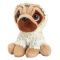 Мягкие животные - Мягкая игрушка Keel toys Мопс в белом 14 см (SF0531/4)