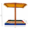 Игровые комплексы, качели, горки - Детская песочница цветная SportBaby с уголками и навесом 145х145х150 (Песочница 23)