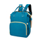 Товары по уходу - Сумка-рюкзак для мам и кроватка для малыша Lesko 2 в 1 Blue (6854-24356a)