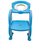 Товари для догляду - Дитяче сидіння на унітаз 2Life з драбинкою Блакитний (vol-1352)
