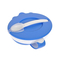 Товари для догляду - Тарілка миска Canpol babies зі зручною ручкою кришкою і ложкою блакитна (31 / 406_blu) (31/406_blu)