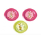 Товары по уходу - Набор тарелочек Nuvita 6м+ 3 шт мелкие Розовые и Салатовая (NV1428Pink)