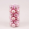Аксесуари для свят - Кульки скляні Flora D 5,7 см 30 шт Рожевий (44585) (MR62315)