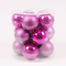 Аксессуары для праздников - Шарики стеклянные Flora D 8 см 15 шт Розовый (44376) (MR62940)