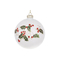 Аксессуары для праздников - Елочный шар BonaDi 10 см Белый (118-053) (MR62969)