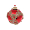 Аксесуари для свят - Ялинкова куля BonaDi 8 см Червоний із золотим (874-284) (MR63022)