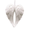 Аксессуары для праздников - Подвеска новогодняя Flora Крылья ангела Белый (11313) (MR35248)