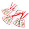 Аксессуары для праздников - Набор елочных украшений Elso Новогодние ангелочки 9 шт 4 см Разноцветный (032NY) (MR61990)