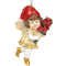 Аксесуари для свят - Декоративна підвісна фігурка BonaDi Дівчинка Ельф 12 см Різнокольоровий (887-311) (MR62111)
