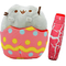 Подушки - Комплект Мягкая игрушка кот в яйце Pusheen cat и Антистресс игрушка Mokuru (vol-729)