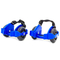Ролики детские - Ролики на пятку двухколесные раздвижные Record Flashing Roller SK-166 ABEC-5 Синий (SK-166_Синий)