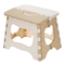 Детская мебель - Складной стульчик-табурет Jianpeile Anpei A9805BW 18 х 24 х 19 см Бежевый с белым (500)