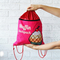 Рюкзаки та сумки - Рюкзак-сумка для одягу та взуття 4Profi "Cake" 43х33 Рожевий з червоним 46013 (000003474)