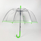 Зонты и дождевики - Детский прозрачный зонт трость от Max Comfort с каймой в цвет ручки (hub_027-4)