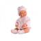 Куклы - Виниловая коллекционная испанская кукла Llorens 45 см в Розовой (601)