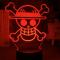 Нічники, проектори - Настільний світильник-нічник Череп Skull Ван Піс One Piece 16 кольорів USB (21011) Bioworld