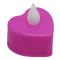 Нічники, проектори - Декоративна свічка "Серце" Bambi CX-19 LED 3см Фіолетовий (63660s76491)