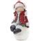 Аксесуари для свят - Фігура новорічна ceramic Дівчинка на сніжці червона куртка Bona DP42670
