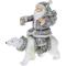 Аксесуари для свят - Фігура Santa Christmas Lantern grey BonaDi DP186310