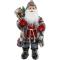 Аксесуари для свят - Новорічна фігурка Санта з ліхтариком 60см червоний з сірим BonaDi DP73695