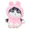 М'які тварини - М'яка іграшка Кіт Імператор у костюмі рожевий MIC (K15323) (226662)