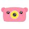 Фотоаппараты - Фотоаппарат детский мишка Gnizdo Teddy GM-24 фотокамера Pink (vi028-hbr)