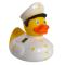 Іграшки для ванни - Каченя гумове LiLaLu FunnyDucks Капітан L1989