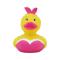 Іграшки для ванни - Каченя гумове LiLaLu FunnyDucks Плейбой L1852