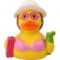 Іграшки для ванни - Каченя гумове LiLaLu FunnyDucks Пляжниця L1259