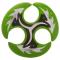 Спортивные активные игры - Фрисби летающая тарелка с прорезями SP-Sport IG-3443 25см Зеленый