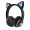 Портативні колонки та навушники - Бездротові Bluetooth навушники з вушками Cat Ear VZV-23M/7805 з LED підсвічуванням (30149838)