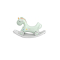 Кресла-качалки - Детская лошадка качалка BabyPlayPen Унисекс Музыкальная 1348446615 Зеленый