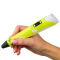 3D-ручки - 3D ручка c LCD дисплеем 3DPen Hot Draw 3 Yellow+Досточка+Ножницы+Комплект эко пластика для рисования 159 метров (245480947/15)