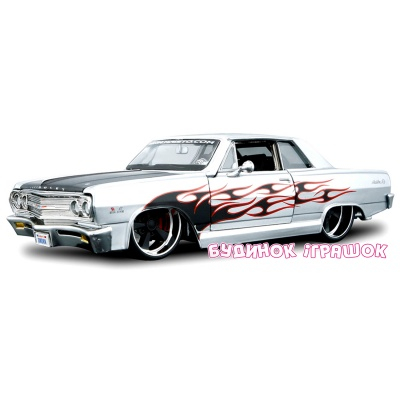 Транспорт и спецтехника - Автомодель 1965 Chevrolet Malibu SS серебристый-тюнинг (31090 silver)