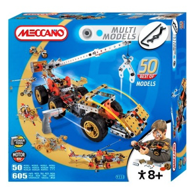Конструкторы с уникальными деталями - Конструктор MECCANO серии Multimodels Грузоподъемная машина (839550)