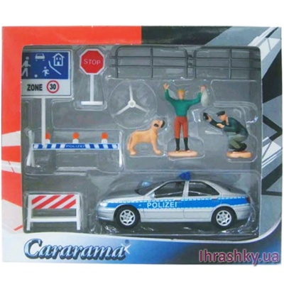 Транспорт и спецтехника - Подарочный игровой набор Полицейский джип; собака (130ND-047)
