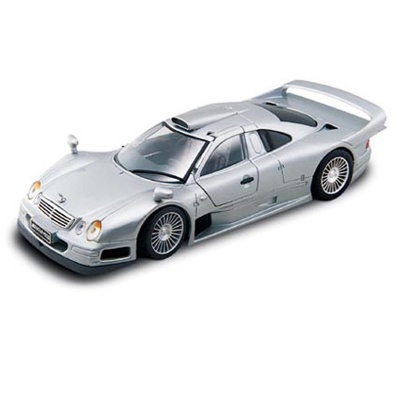 Транспорт і спецтехніка - Збірна автомодель Mercedes CLK-GTR street version сріблястий (39949 silver) (39949 silver )