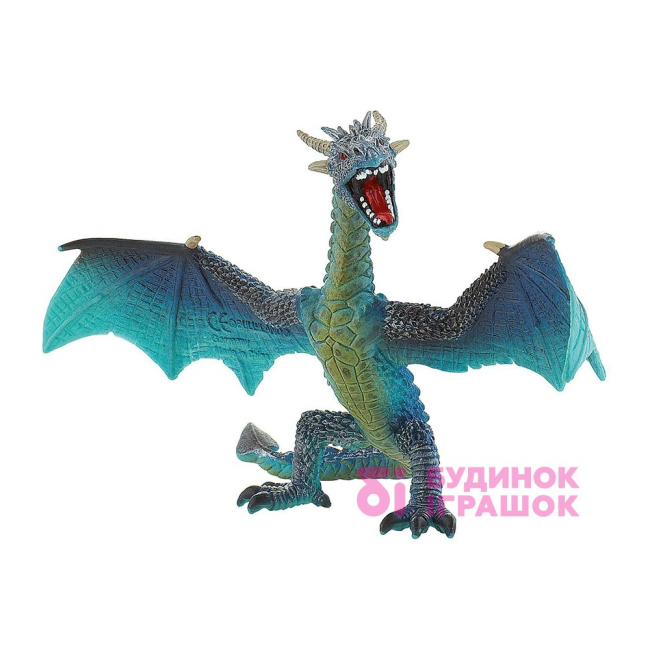 Фігурки персонажів - Ігрова фігурка Bullyland Дракон летить бірюзовий (75592)
